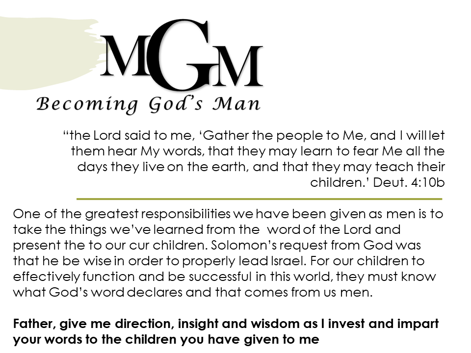 Mgm Weekly Devotional New Berean Baptist Church